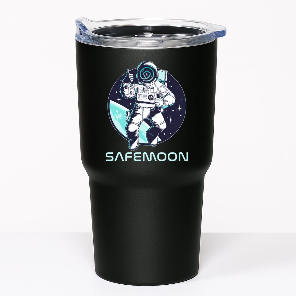 Safemoon Cryptocurrency Space Astronaut Tumbler