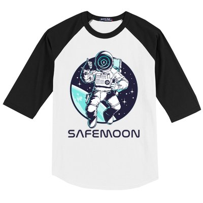 Safemoon Cryptocurrency Space Astronaut Baseball Sleeve Shirt