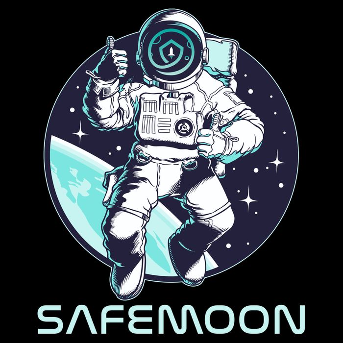 Safemoon Cryptocurrency Space Astronaut Cropped Pullover Crew