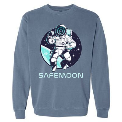 Safemoon Cryptocurrency Space Astronaut Garment-Dyed Sweatshirt