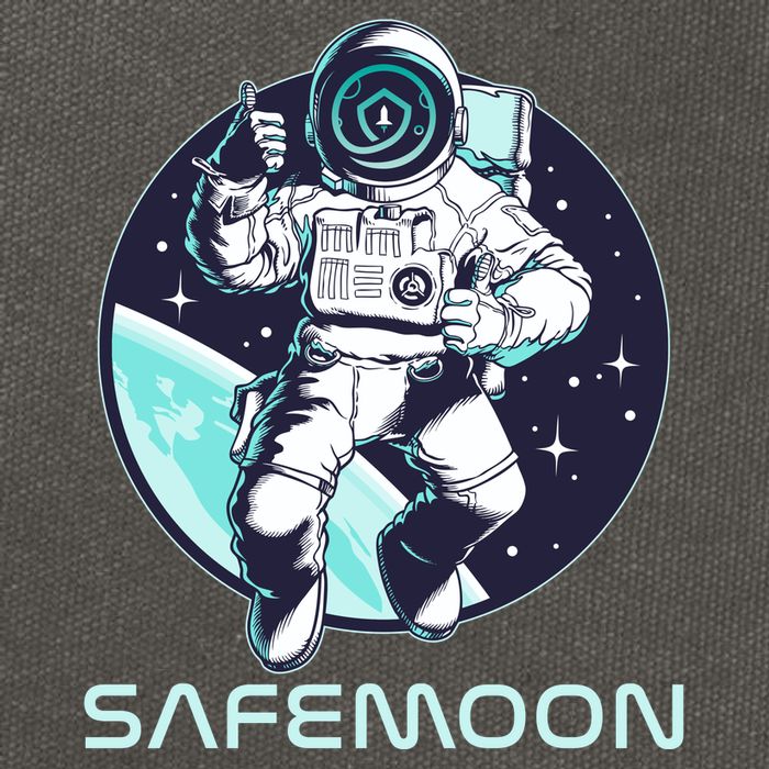 Safemoon Cryptocurrency Space Astronaut Cotton Canvas Backpack