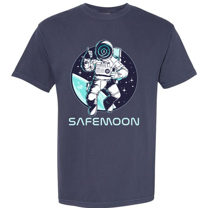 Safemoon Cryptocurrency Space Astronaut Garment-Dyed Heavyweight T-Shirt