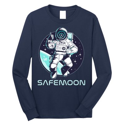 Safemoon Cryptocurrency Space Astronaut Long Sleeve Shirt