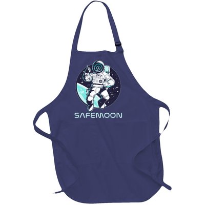 Safemoon Cryptocurrency Space Astronaut Full-Length Apron With Pockets