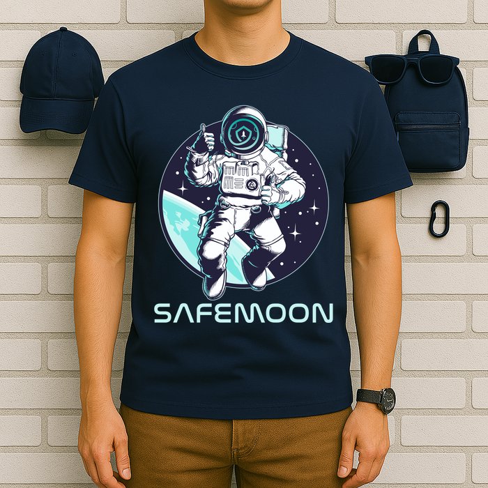 Safemoon Cryptocurrency Space Astronaut T-Shirt