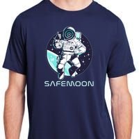 Safemoon Cryptocurrency Space Astronaut Adult ChromaSoft Performance T-Shirt