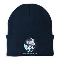 Safemoon Cryptocurrency Space Astronaut Knit Cap Winter Beanie