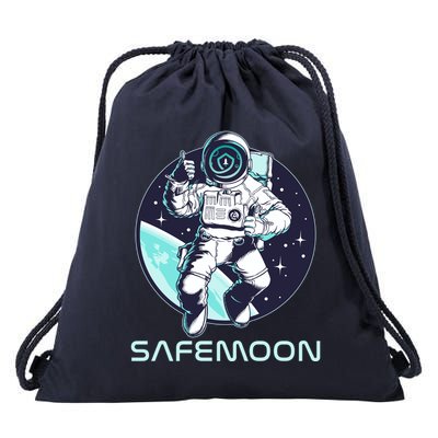 Safemoon Cryptocurrency Space Astronaut Drawstring Bag