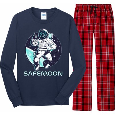 Safemoon Cryptocurrency Space Astronaut Long Sleeve Pajama Set