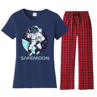 Safemoon Cryptocurrency Space Astronaut Women's Flannel Pajama Set