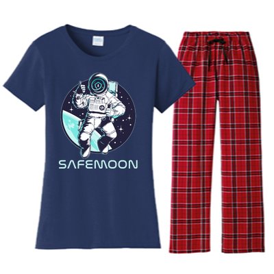 Safemoon Cryptocurrency Space Astronaut Women's Flannel Pajama Set