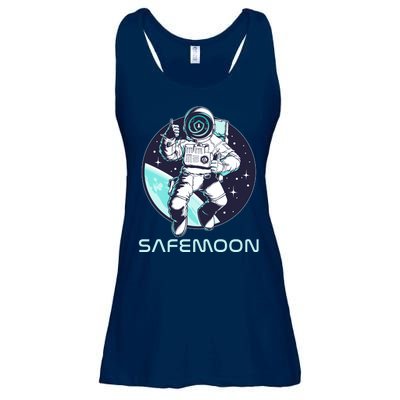 Safemoon Cryptocurrency Space Astronaut Ladies Essential Flowy Tank