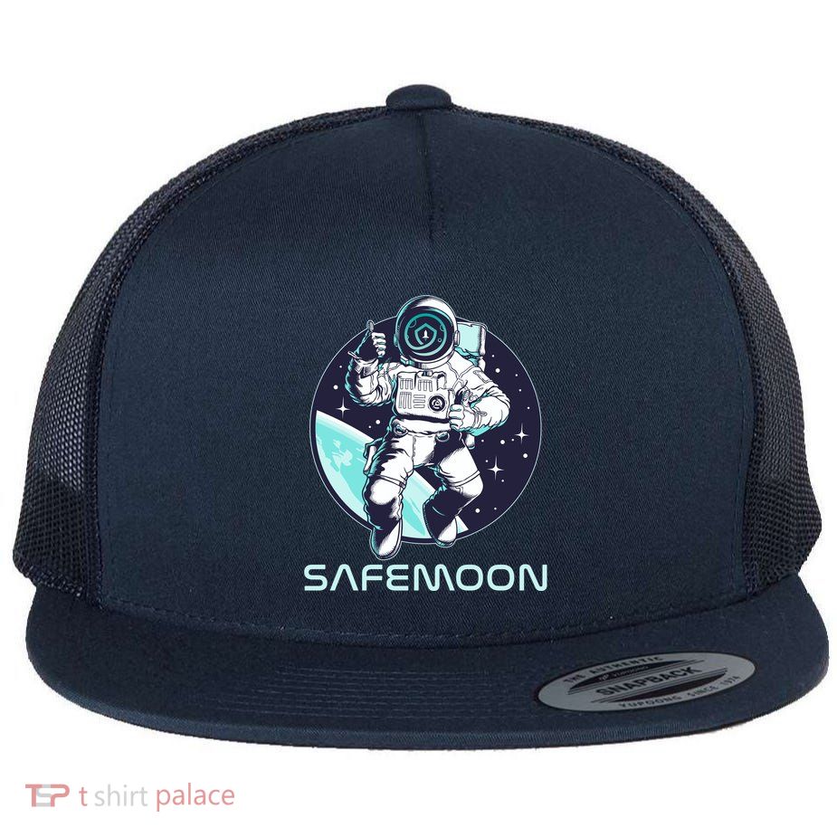 Safemoon Cryptocurrency Space Astronaut Flatbill Hat