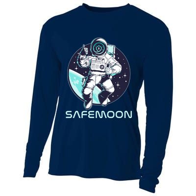 Safemoon Cryptocurrency Space Astronaut Cooling Performance Long Sleeve Crew