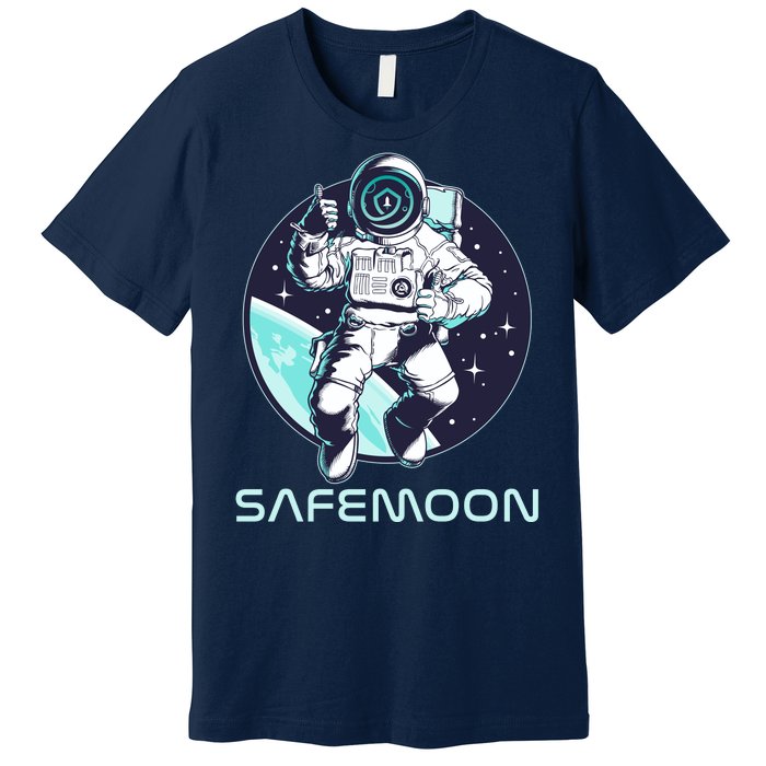 Safemoon Cryptocurrency Space Astronaut Premium T-Shirt