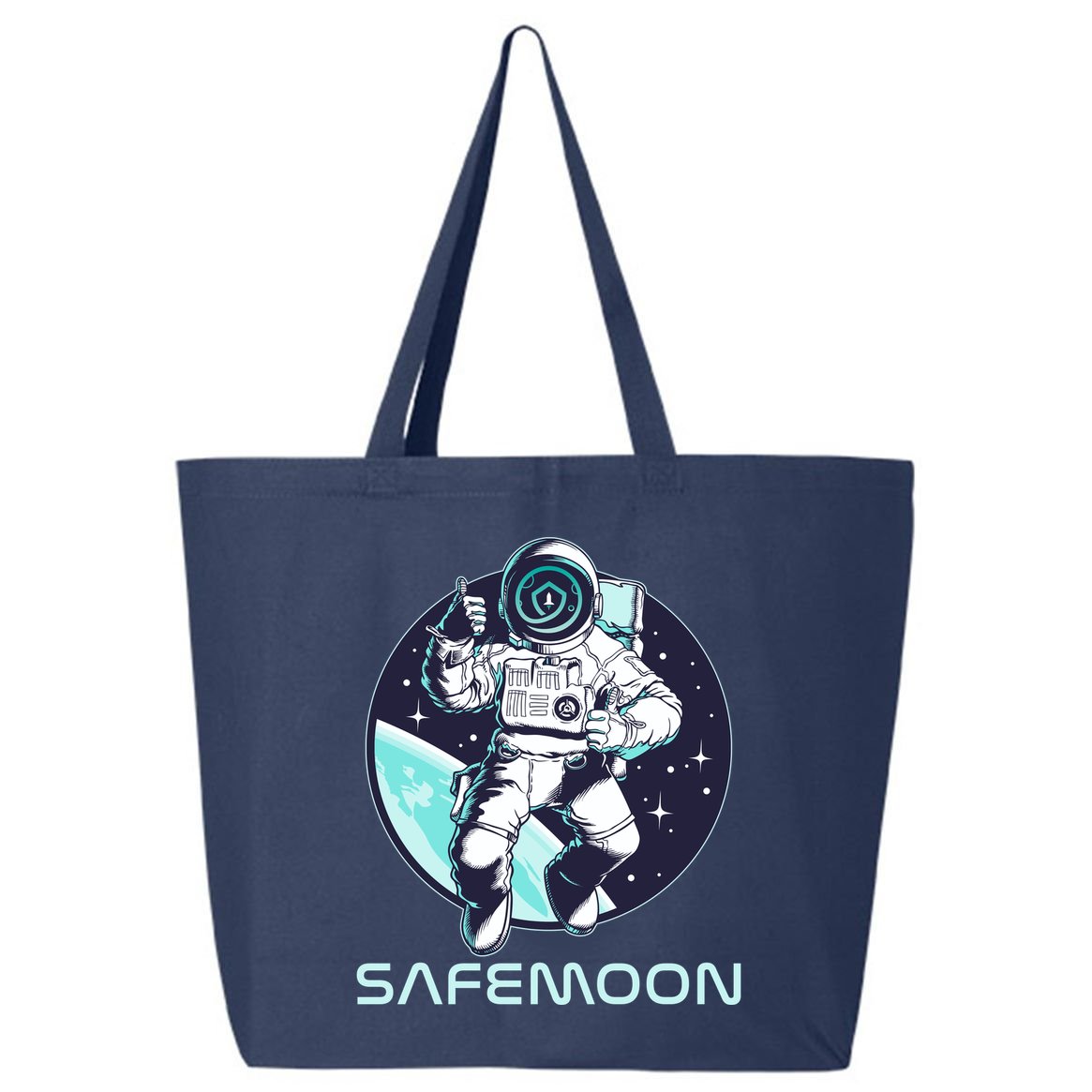 Safemoon Cryptocurrency Space Astronaut 25L Jumbo Tote