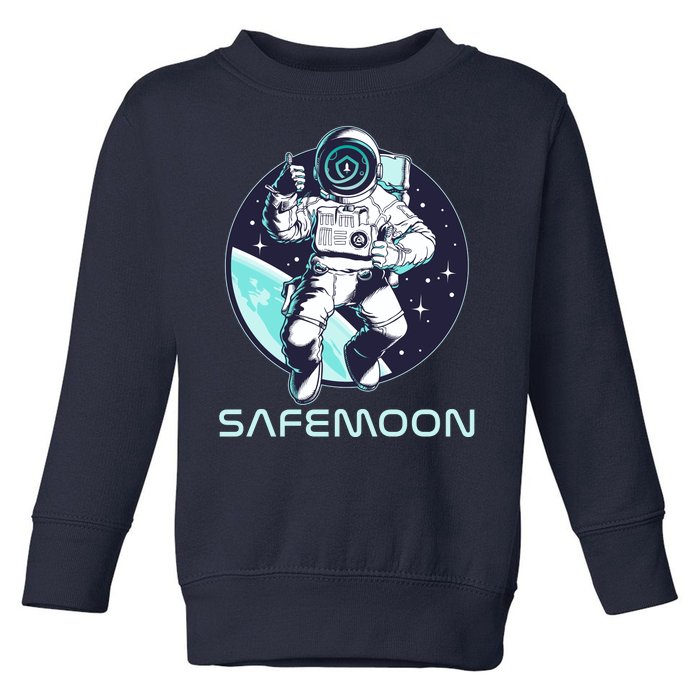 Safemoon Cryptocurrency Space Astronaut Toddler Sweatshirt