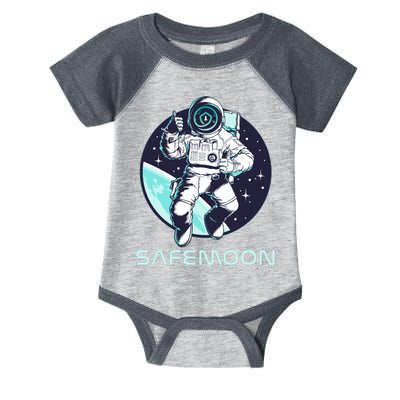 Safemoon Cryptocurrency Space Astronaut Infant Baby Jersey Bodysuit