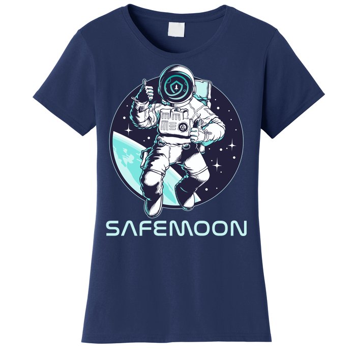 Safemoon Cryptocurrency Space Astronaut Women's T-Shirt