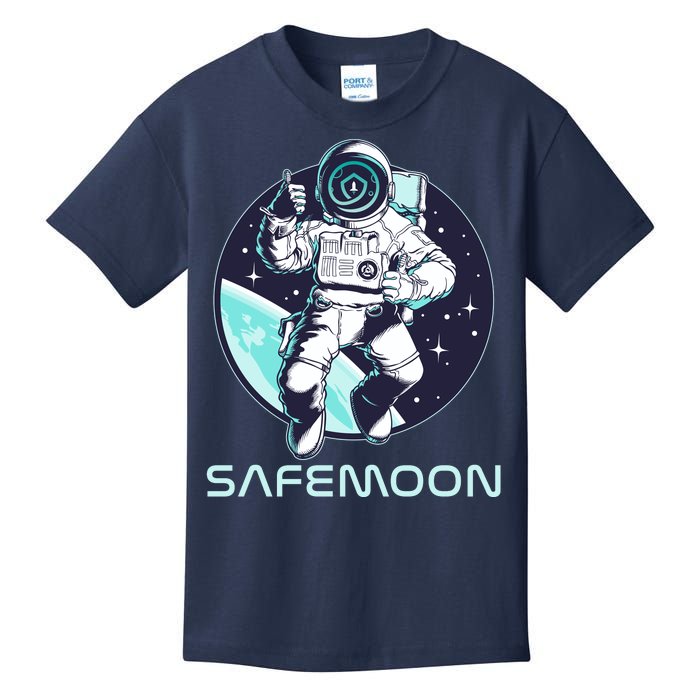 Safemoon Cryptocurrency Space Astronaut Kids T-Shirt