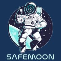 Safemoon Cryptocurrency Space Astronaut Zip Tote Bag