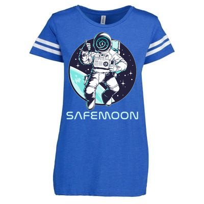 Safemoon Cryptocurrency Space Astronaut Enza Ladies Jersey Football T-Shirt