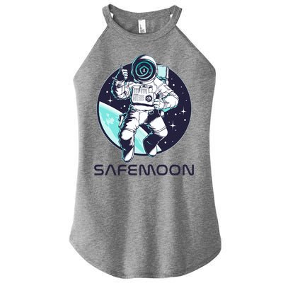 Safemoon Cryptocurrency Space Astronaut Women's Perfect Tri Rocker Tank