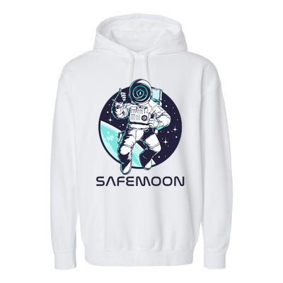 Safemoon Cryptocurrency Space Astronaut Garment-Dyed Fleece Hoodie