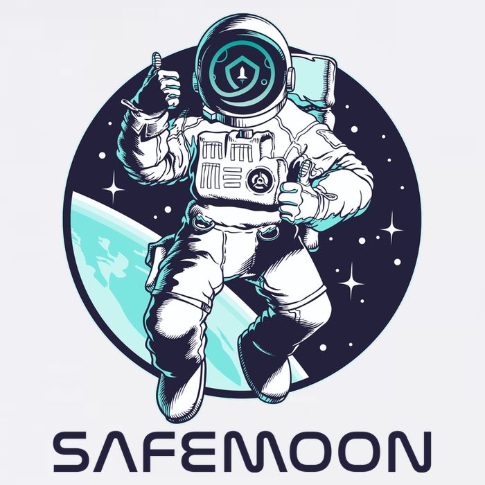 Safemoon Cryptocurrency Space Astronaut Garment-Dyed Sweatshirt