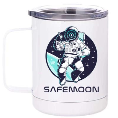 Safemoon Cryptocurrency Space Astronaut 12 oz Stainless Steel Tumbler Cup