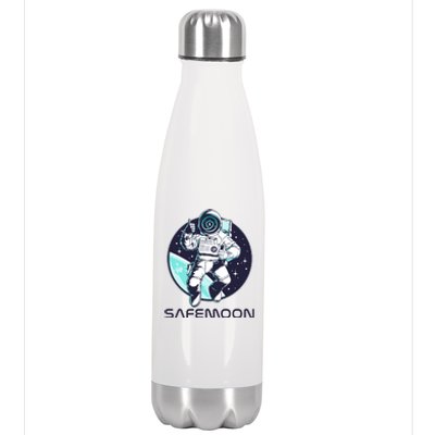 Safemoon Cryptocurrency Space Astronaut Stainless Steel Insulated Water Bottle