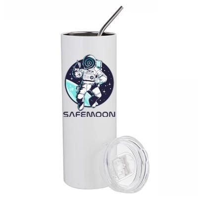 Safemoon Cryptocurrency Space Astronaut Stainless Steel Tumbler