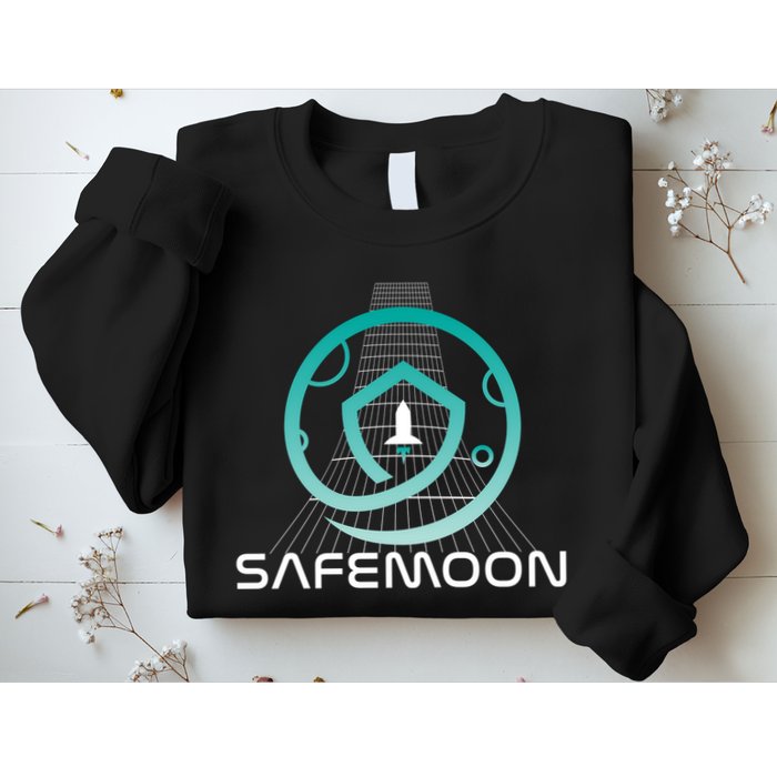 Safemoon Cryptocurrency Space Grid Sweatshirt