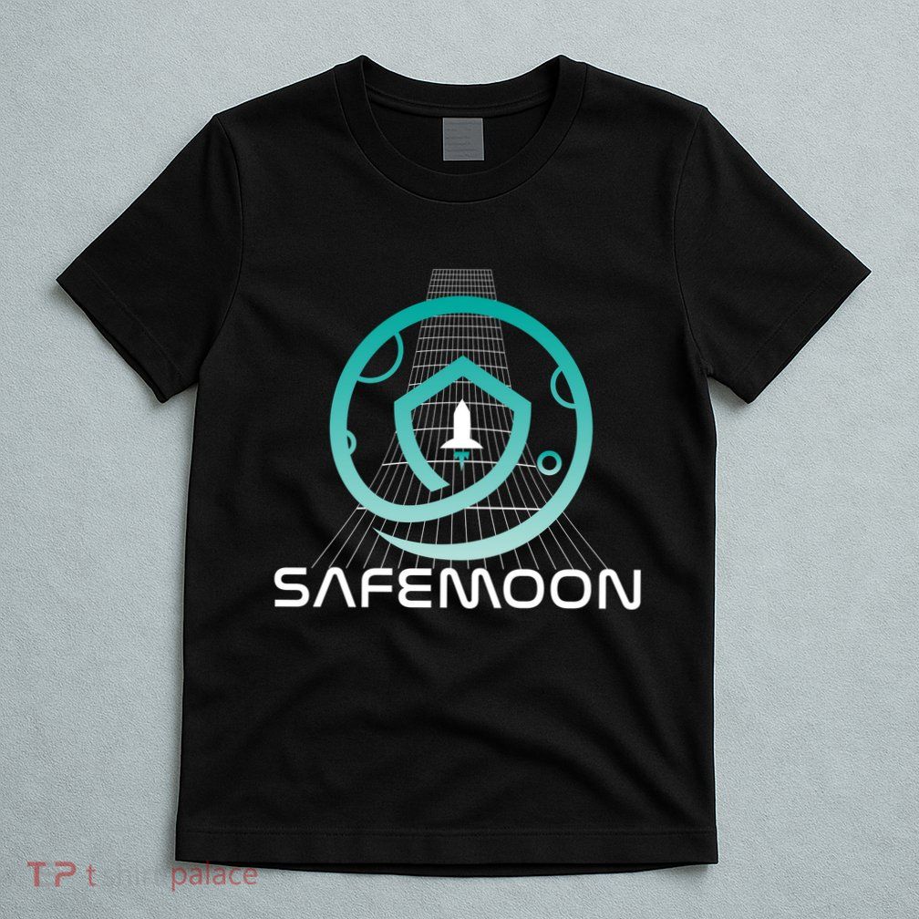 Safemoon Cryptocurrency Space Grid T-Shirt