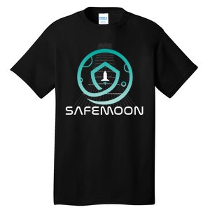 Safemoon Cryptocurrency Space Grid Tall T-Shirt