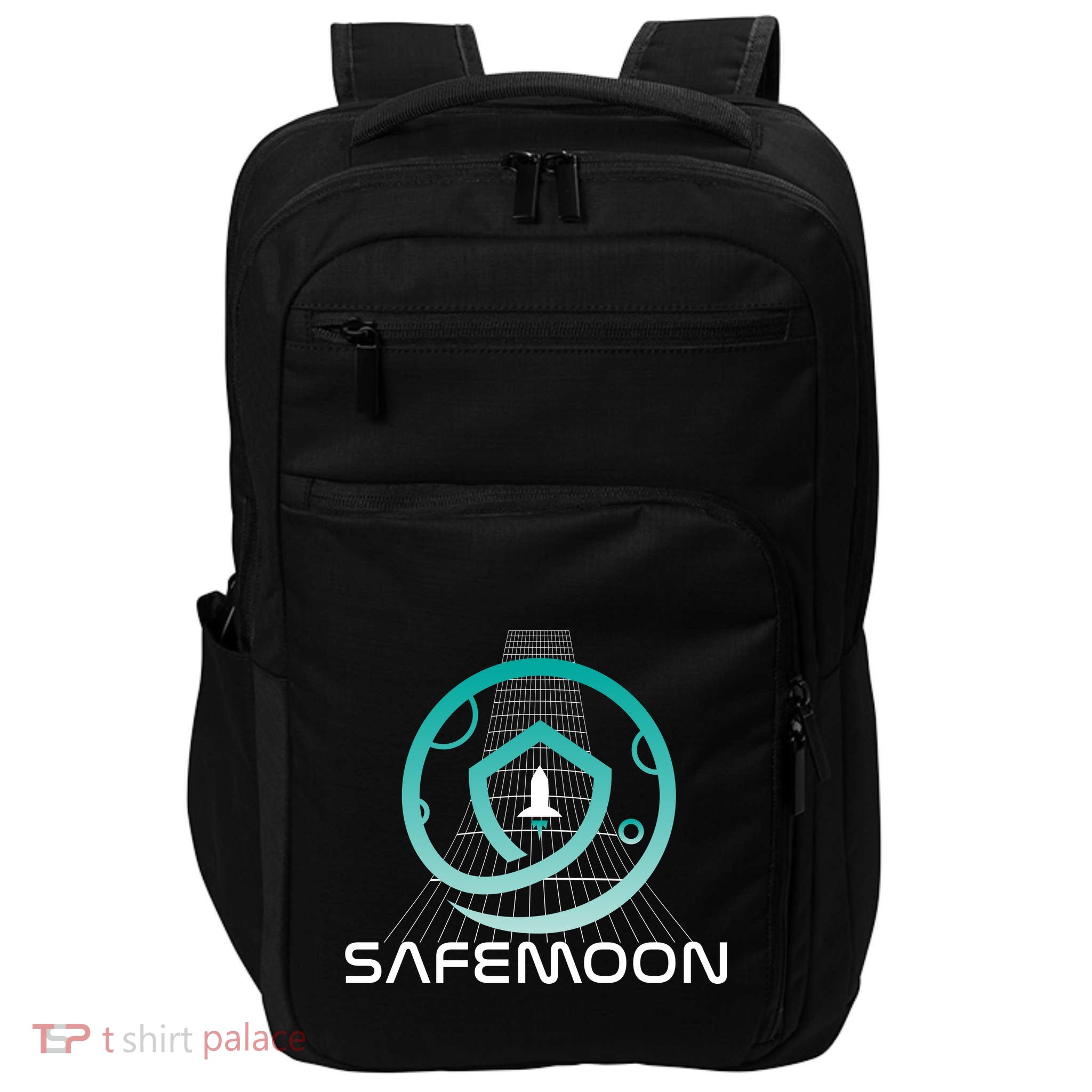 Safemoon Cryptocurrency Space Grid Impact Tech Backpack