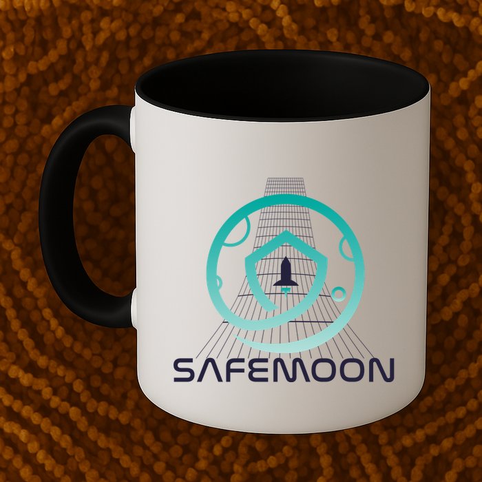 Safemoon Cryptocurrency Space Grid Mug