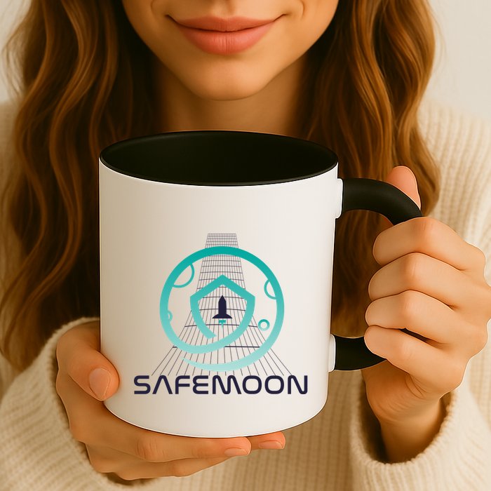 Safemoon Cryptocurrency Space Grid Mug