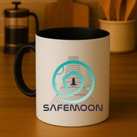 Safemoon Cryptocurrency Space Grid Mug