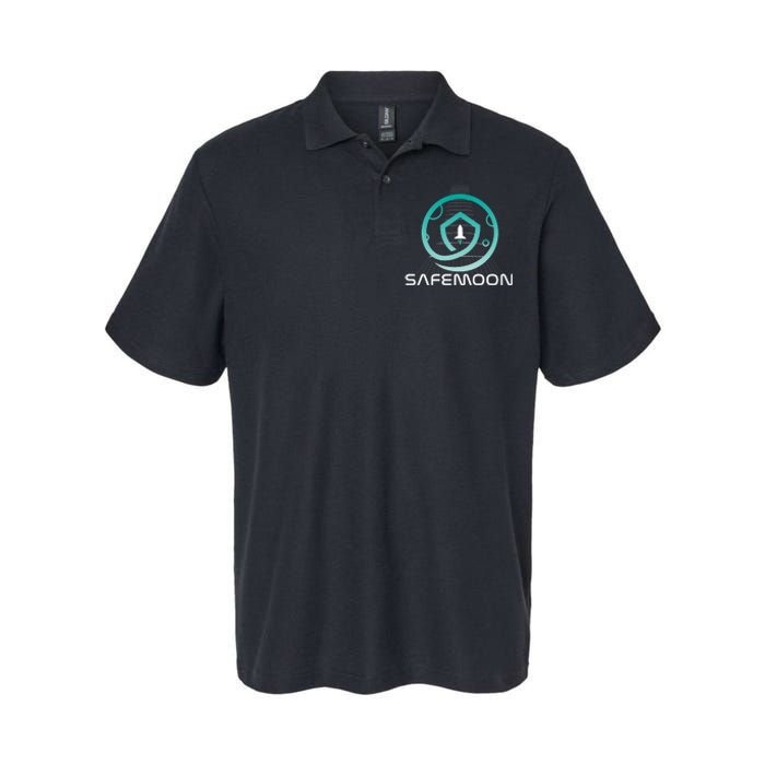 Safemoon Cryptocurrency Space Grid Softstyle Adult Sport Polo