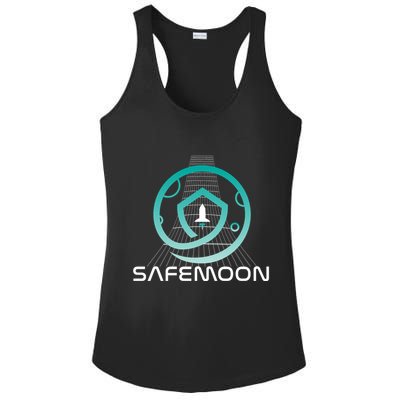 Safemoon Cryptocurrency Space Grid Ladies PosiCharge Competitor Racerback Tank