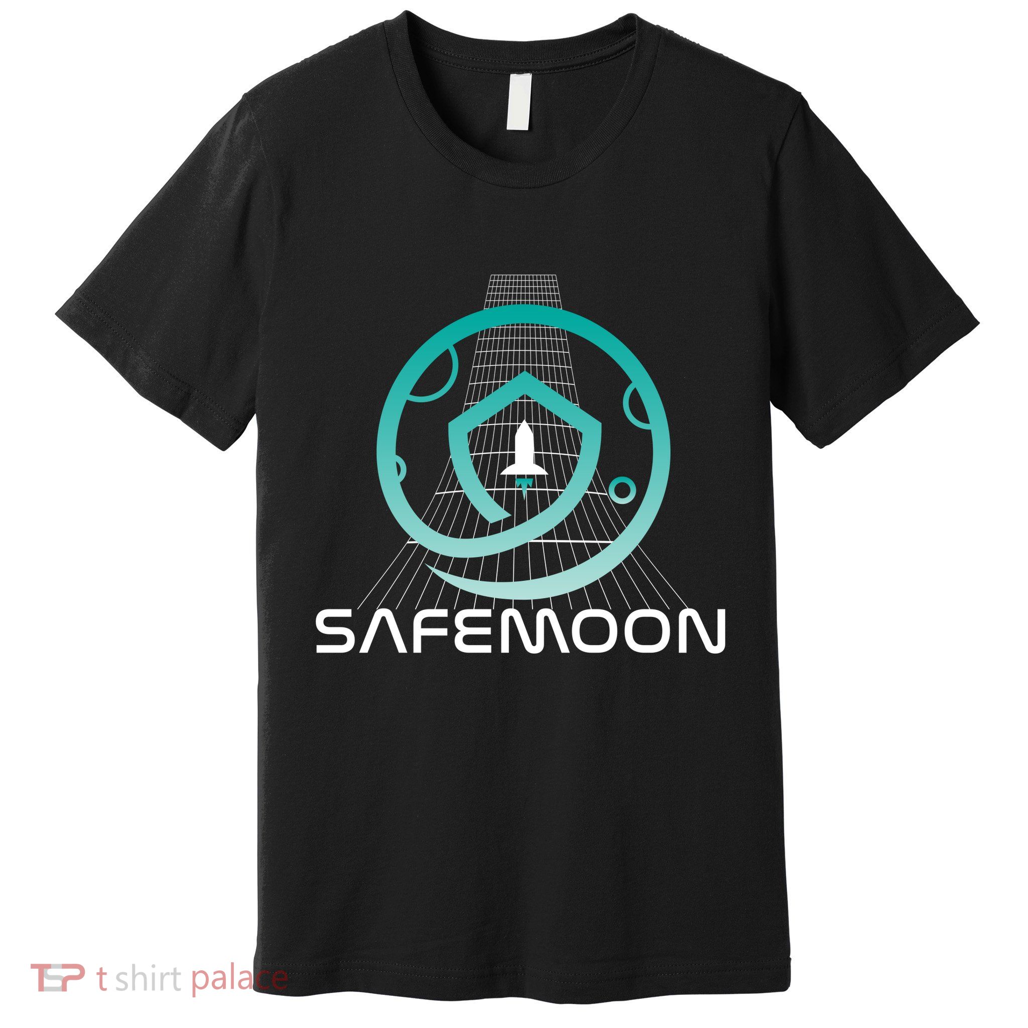Safemoon Cryptocurrency Space Grid Premium T-Shirt