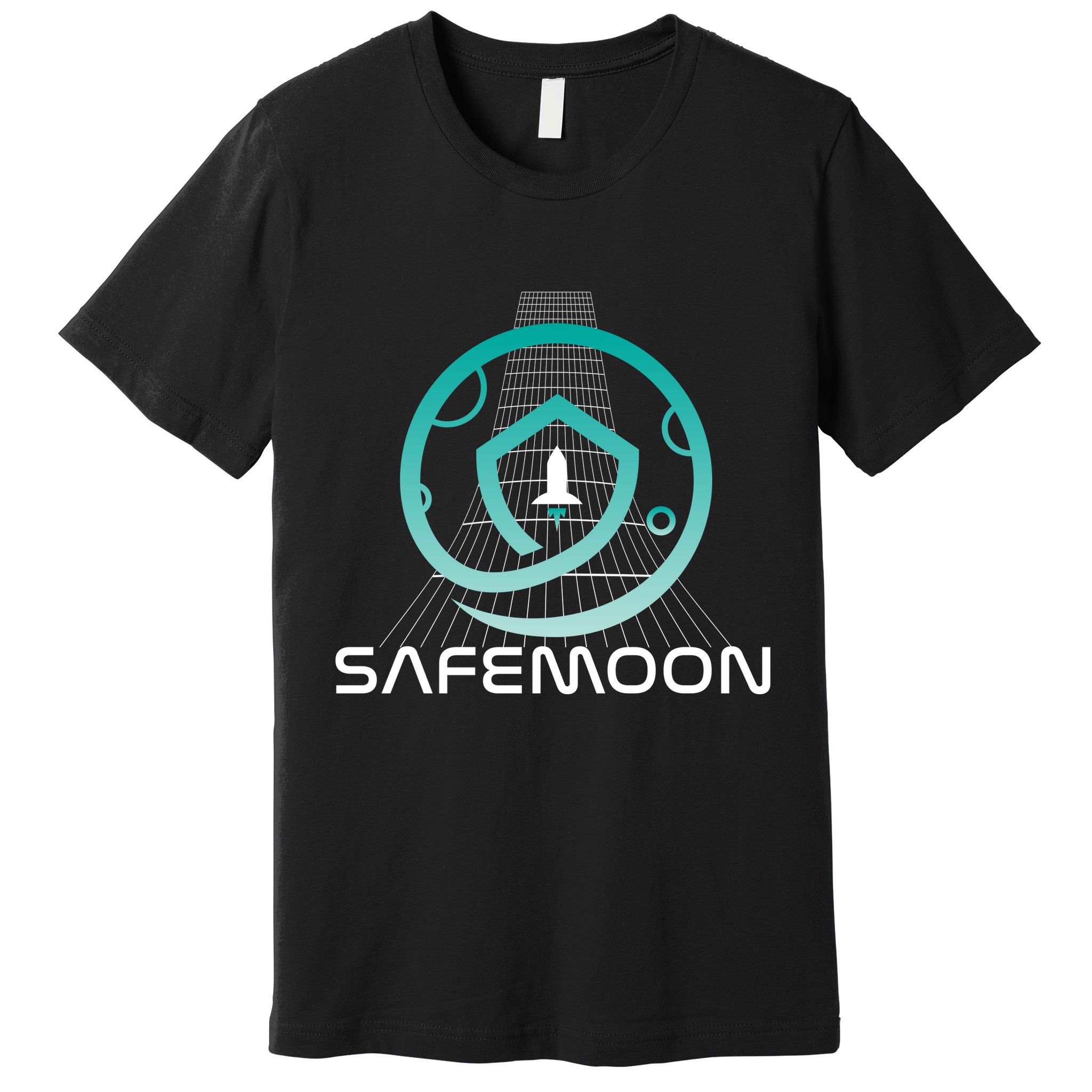 Safemoon Cryptocurrency Space Grid Premium T-Shirt