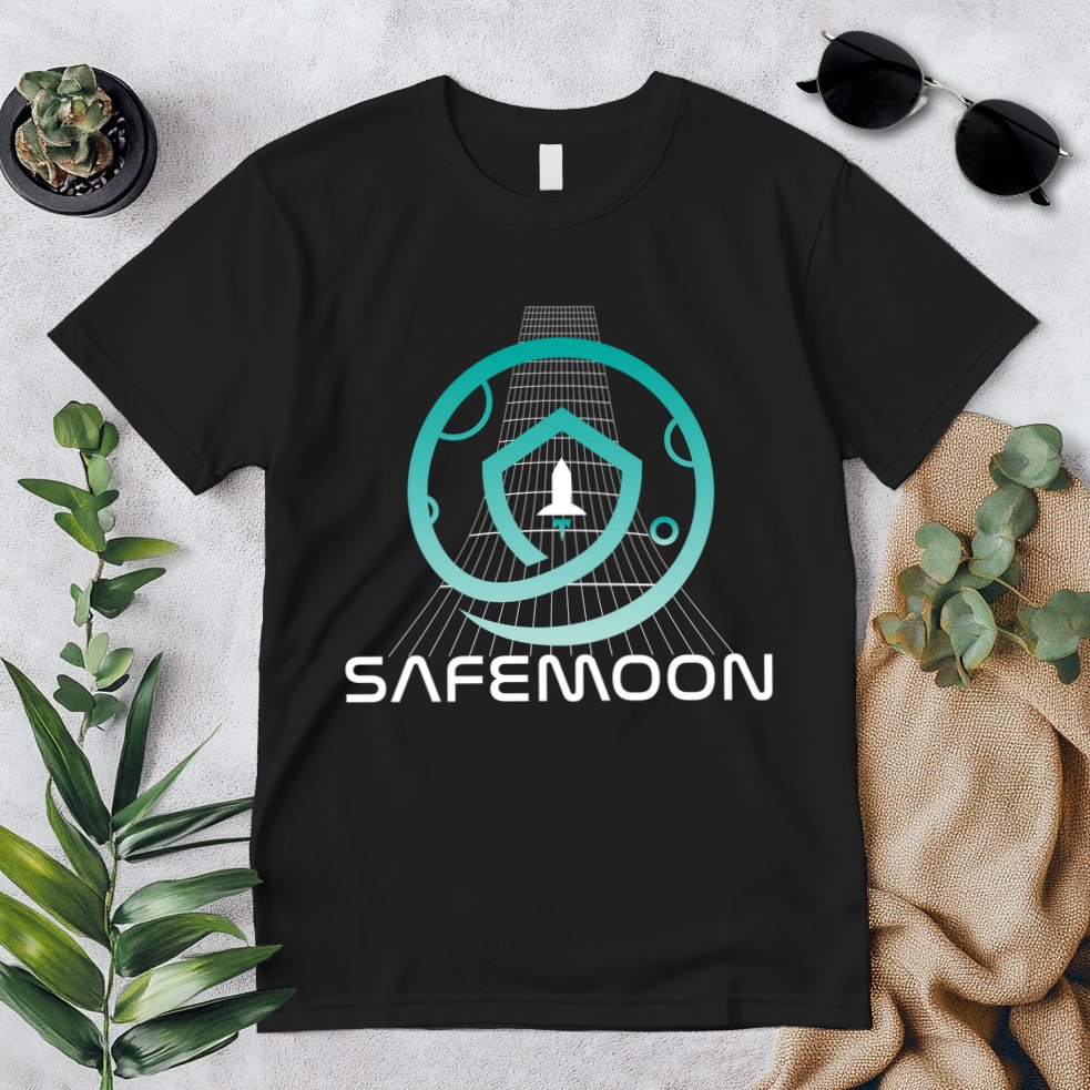 Safemoon Cryptocurrency Space Grid Premium T-Shirt