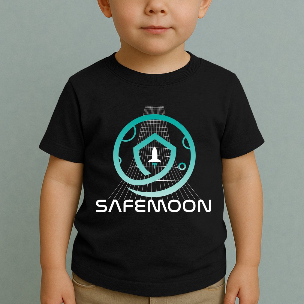 Safemoon Cryptocurrency Space Grid Toddler T-Shirt
