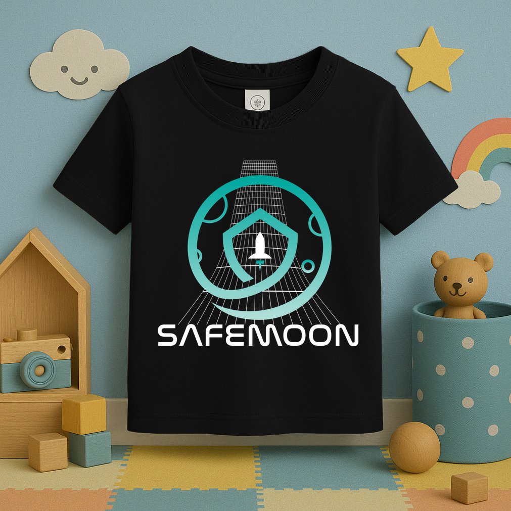Safemoon Cryptocurrency Space Grid Toddler T-Shirt