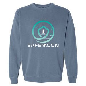 Safemoon Cryptocurrency Space Grid Garment-Dyed Sweatshirt