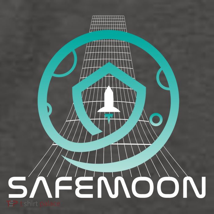 Safemoon Cryptocurrency Space Grid Vector Backpack
