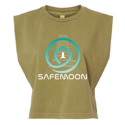 Safemoon Cryptocurrency Space Grid Garment-Dyed Women's Muscle Tee