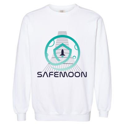 Safemoon Cryptocurrency Space Grid Garment-Dyed Sweatshirt